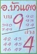 หวย อาจารย์บัวแดง 1/4/66
