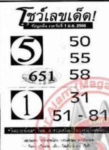 หวย 24 โชว์เลขเด็ด 1/4/66