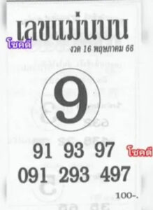 เลขเด็ด แม่นบน 16/5/66