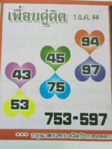 รวยแน่หวยเพื่อนคู่คิด 1-7-66