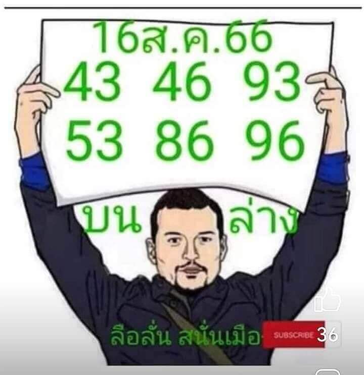 หวยไทย ลือลั่น 16/8/66 